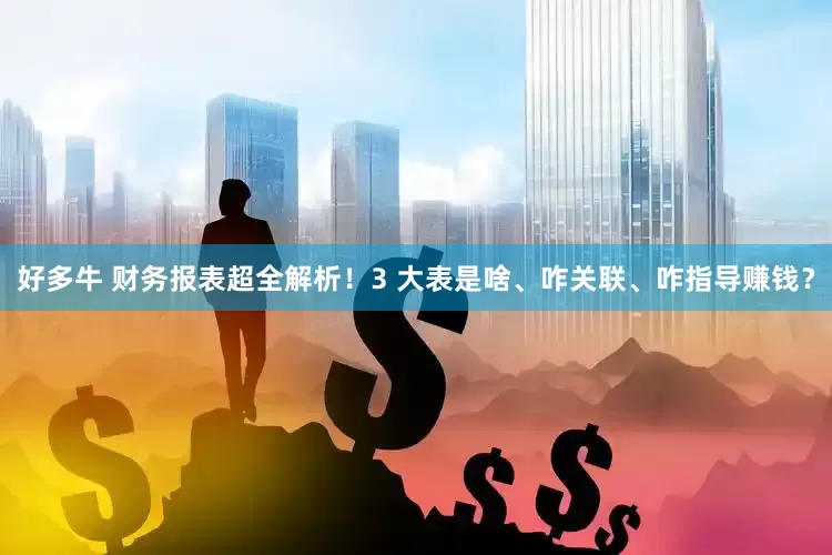 好多牛 财务报表超全解析！3 大表是啥、咋关联、咋指导赚钱？